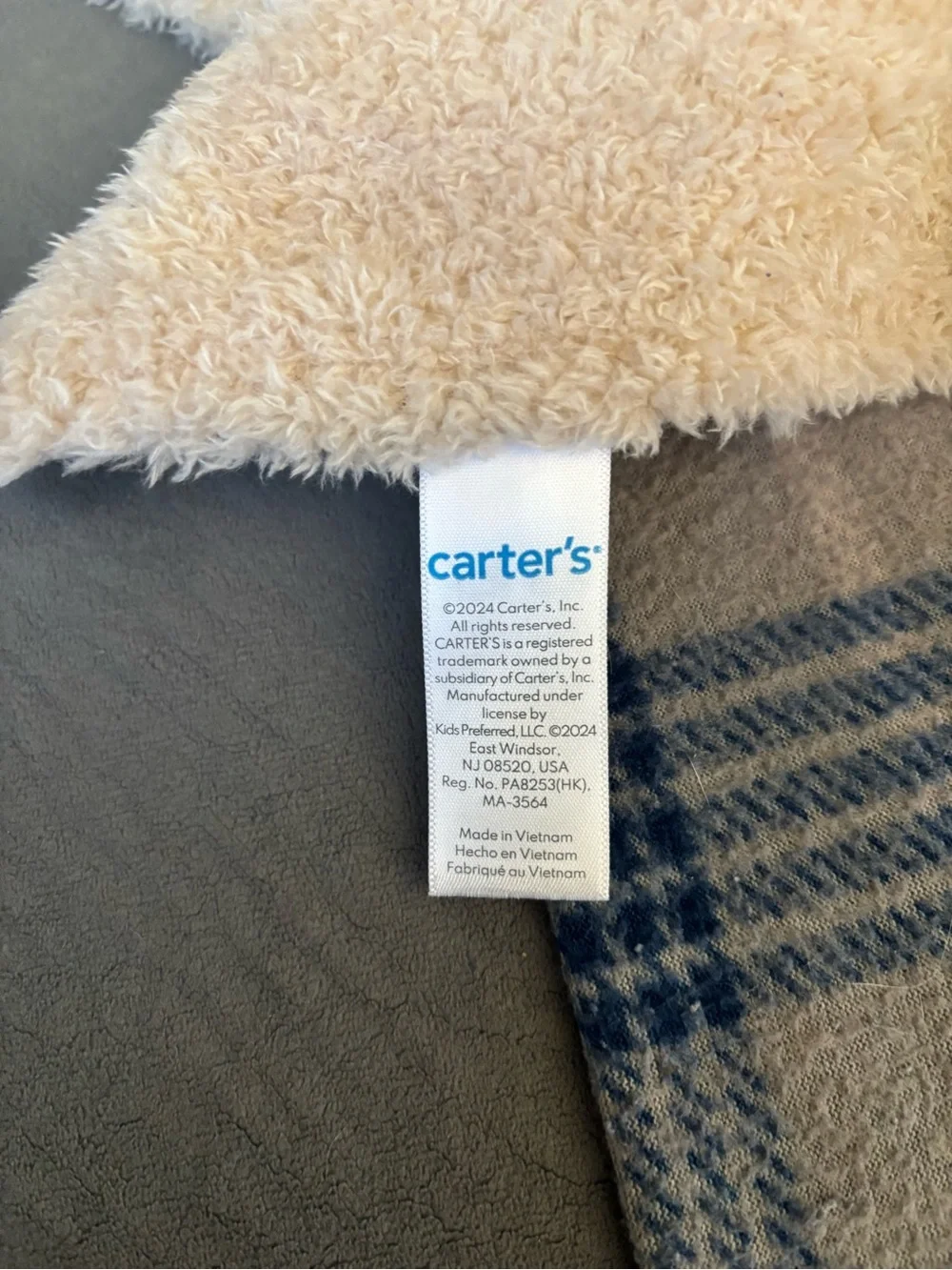Carter's Cream Plush Giraffe Dog Comfort Lovey